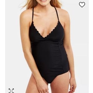 Motherhood Maternity Bathing Suit Top,  Size Large, Black